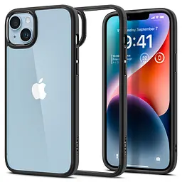 Чохол оригінальний протиударний Spigen Ultra Hybrid Crystal для iPhone 14 Plus/15 Plus (6.7") Matte Black - мініатюра 4