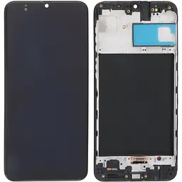 Дисплей Samsung M215 Galaxy M21/M307F/M315F, чорний, OLED (Small LCD), з рамкою