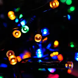Гірлянда електрична Luca lighting 100 LED ламп 2 м різнокольорова - мініатюра 4