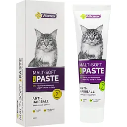 Паста Vitomax Eco Malt Soft для виведення шерсті у котів та кішок 100 г - мініатюра 3