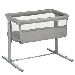 Приставне ліжечко Bebe Confort Zina Mineral Gray (2185085210) - мініатюра 2