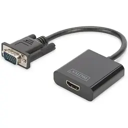Адаптер Digitus VGA > HDMI (M/F), Full HD teh0018486