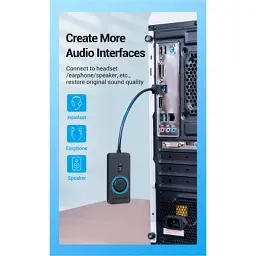 Звукова плата Vention Audio USB 3х3.5 мм jack 0.15 м Volume Control (CDRBB) - мініатюра 6
