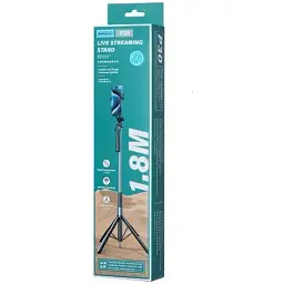 Багатофункціональна палиця для селфі Remax P30 Multifunctional Live Streaming Stand 1.8 м Black - мініатюра 3