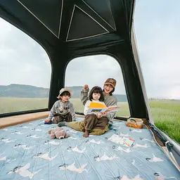 Намет чотиримісний автоматичний надувний із тентом Naturehike Ango CNK2550WS017, сірий - мініатюра 9