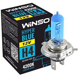 Автолампа WINSO H4 HYPER BLUE 4200K 60/55W (712440) - мініатюра 2