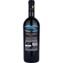Вино Paololeo Giunonico Primitivo di Manduria Riserva DOP, червоне, сухе, 0,75 л - мініатюра 2