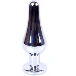 Анальна пробка B-Series HeavyFun Jewellery Silver Plug 9.5 см (рожевий)