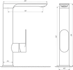 Змішувач для кухні Globus Lux Ontario GLO-0203L Хром - мініатюра 3