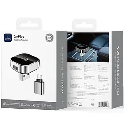 Адаптер WIWU Wi-CP003 car wireless CarPlay iOS Silver - мініатюра 4
