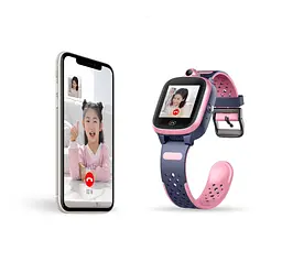 Дитячий смарт годинник-телефон Lemfo B27 з 4G SIM-картою, Wi-Fi, геолокацією GPS та кнопкою SOS Рожевий - мініатюра 8
