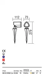 Ландшафтний світильник FELIX PR LED 7W IP65 DG 3000K (5.1.2) Redo 9041 - мініатюра 4