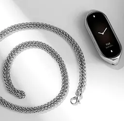Ланцюжок для фітнес-браслета Xiaomi Smart Band 8 металевий з кріпленням сріблястий - мініатюра 4