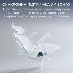 Офісне крісло Sihoo C300 PRO V2, White (C300-PRO-V2-B102) - мініатюра 10
