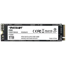 Накопичувач SSD внутрішній Patriot P300 1 TB NVMe M.2 2280 PCIe 3.0x4 P300P1TBM28
