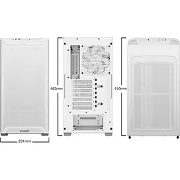Корпус Be quiet! Pure Base 501 Airflow Window Tempered Glass без БЖ White (BGW75) - мініатюра 3