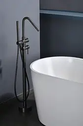 Підлоговий змішувач для ванни Imex Corcega PVD графіт BBECO1/BGM, Графит - мініатюра 3