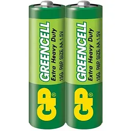 Батарейка GP R06 AA 2 штуки BLISTER (сольова) 4891199006425