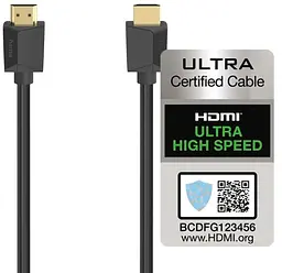 Кабель Hama HDMI 8K 2m Black - мініатюра 2