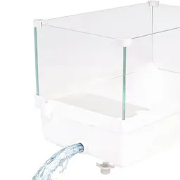 Тераріум-акваріум для черепахи Kruger Meier CostaLuna 41×23×26 см з островом, фільтром і зливом води - мініатюра 7