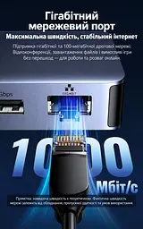 Док-станція USB-C UGREEN CM681 13 в 1 2 HDMI та DisplayPort кожен до 4K 60 Гц або 2K 144 Гц потрібен USB-C з DisplayPort MST темно-сірий (15978) - мініатюра 9