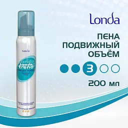 Піна для укладки волосся Londatrend Рухомий об'єм Екстра-сильна фіксація, 200 мл - мініатюра 2