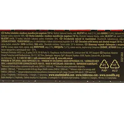 Шоколад Toblerone чорний з нугою з меду та мигдалю 100 г (232728) - мініатюра 3