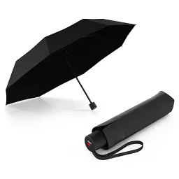 Парасоля Knirps A.050 Black Black HeatShield механічна, складана (Kn95-7051-10002)