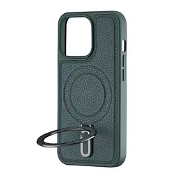 Чохол Jinduka Leather Ringo iPhone 13 Pro Green - мініатюра 4