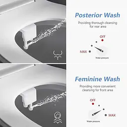 Універсальне біде-накладка SAMODRA Bidet H1 з боковим модулем, Біла (SMWDH1) - мініатюра 7