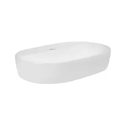Умивальник Qtap Scorpio накладний овальний 610x400x120 мм White + донний клапан PU02, Білий - мініатюра 4
