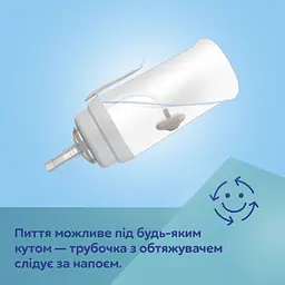 Бідончик непроливайка Canpol babies BabiesBoo з трубочкою та обтяжувачем 350 мл панда (56/510_whi) - мініатюра 4