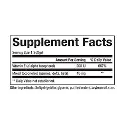 Вітаміни Natural Factors Mixed Vitamin E 134 мг 90 капсул - мініатюра 2