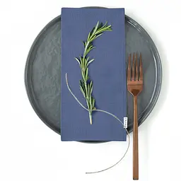 Набір скатертина з серветками Cosas Dark Blue & Nightfall 140х180 см (Set_ClDarkBlue_35SerDarkBlue) - мініатюра 3
