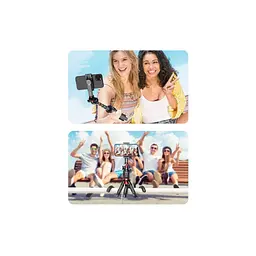 Штатив RTAKO C03 Octopus Extendable Tripod Selfie Stick (with Detachable Phone Holder) Black (6942063212416) - мініатюра 3