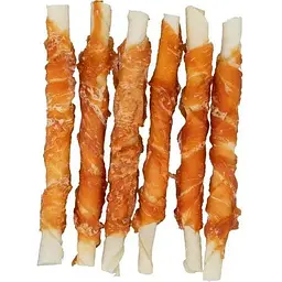 Ласощі для собак Trixie Denta Fun Chewing Rolls Паличка для чищення зубів з куркою 12 см 70 г 6 шт. - мініатюра 5