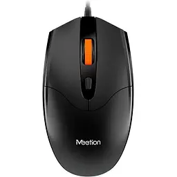 Миша провідна MeeTion MT-M362 USB підключення - 3 режими 800/1200/1600 DPI чорна - мініатюра 2