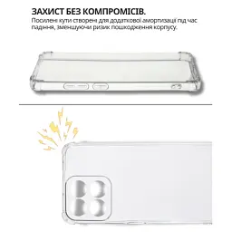 Чохол до мобільного телефона BeCover Anti-Shock Honor 200 Smart Clear (714709) - мініатюра 4