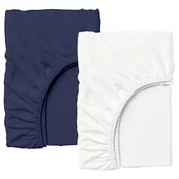 Набір простирадло на резинці 180х200х30 WHITE / DARK BLUE COSAS (2200000048271)