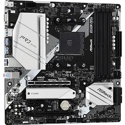 Материнська плата ASRock B550M Pro4 (AM4/B550, 4xDDR4, 2xPCIex16, DP/HDMI/VGA, 6xSATAІІІ, 3xM.2, GLan, 7.1ch, mATX) - мініатюра 2