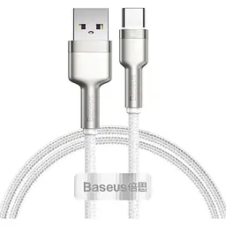 Кабель Baseus Cafule Metal Data Type-C 66W (1m) white (CAKF000102)