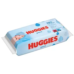 Влажные салфетки Huggies Pure, 56 шт.