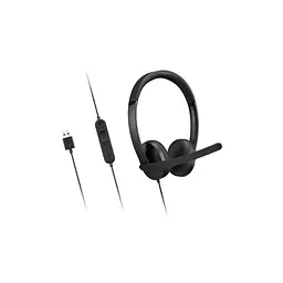 Навушники Lenovo дротові стерео з мікрофоном USB-A 2-го покоління чорні (4XD1P83425)
