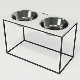 Hollky Base XXL40 — миски на підставці для дуже великих собак (2 × 2,8 л) - мініатюра 7