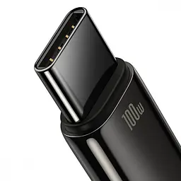Кабель Baseus Tungsten Gold Fast Charging USB to Type-C 100W (2m) black (CAWJ000101) - мініатюра 4