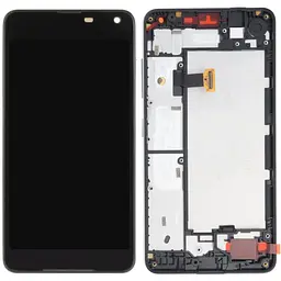 Дисплей Microsoft 650 Lumia чорний, PRC, з рамкою
