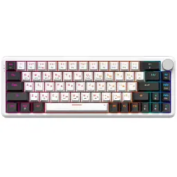 Bluetooth Клавіатура GamePro Asgard Valhalla MK210W Pro 65 RGB Wireless/Bluetooth/USB White (MK210W Pro) UA
