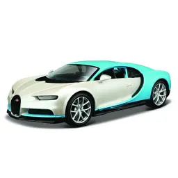 Машина Maisto Bugatti Chiron біло-блакитний – тюнінг (1:24) (32509 white/blue)