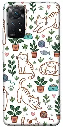 TPU чохол Demsky Cats pattern для Xiaomi Redmi Note 11 Pro 4G/5G
