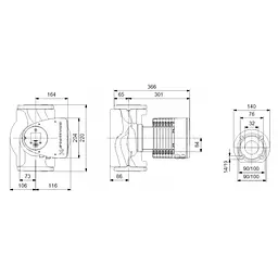 Циркуляційний насос Grundfos Magna3 32-120 F 220 (97924259) - мініатюра 2